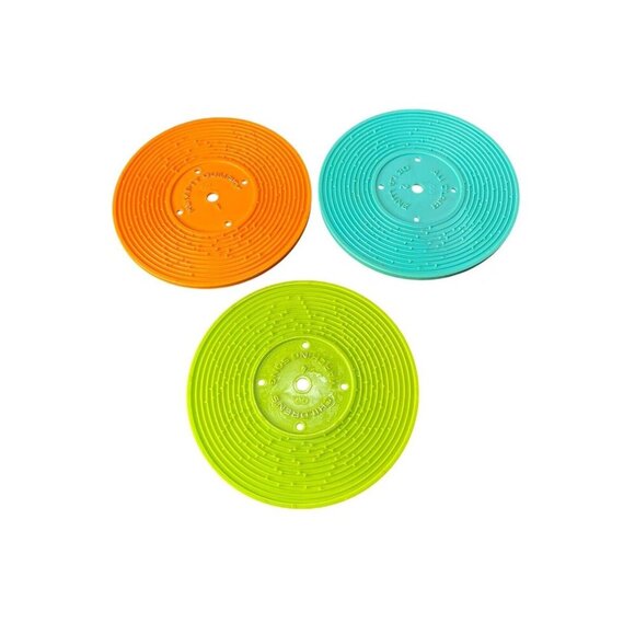 Vintage Fisher Price Music Box Record Player with 3 Plastic Records Works - Picture 12 of 16